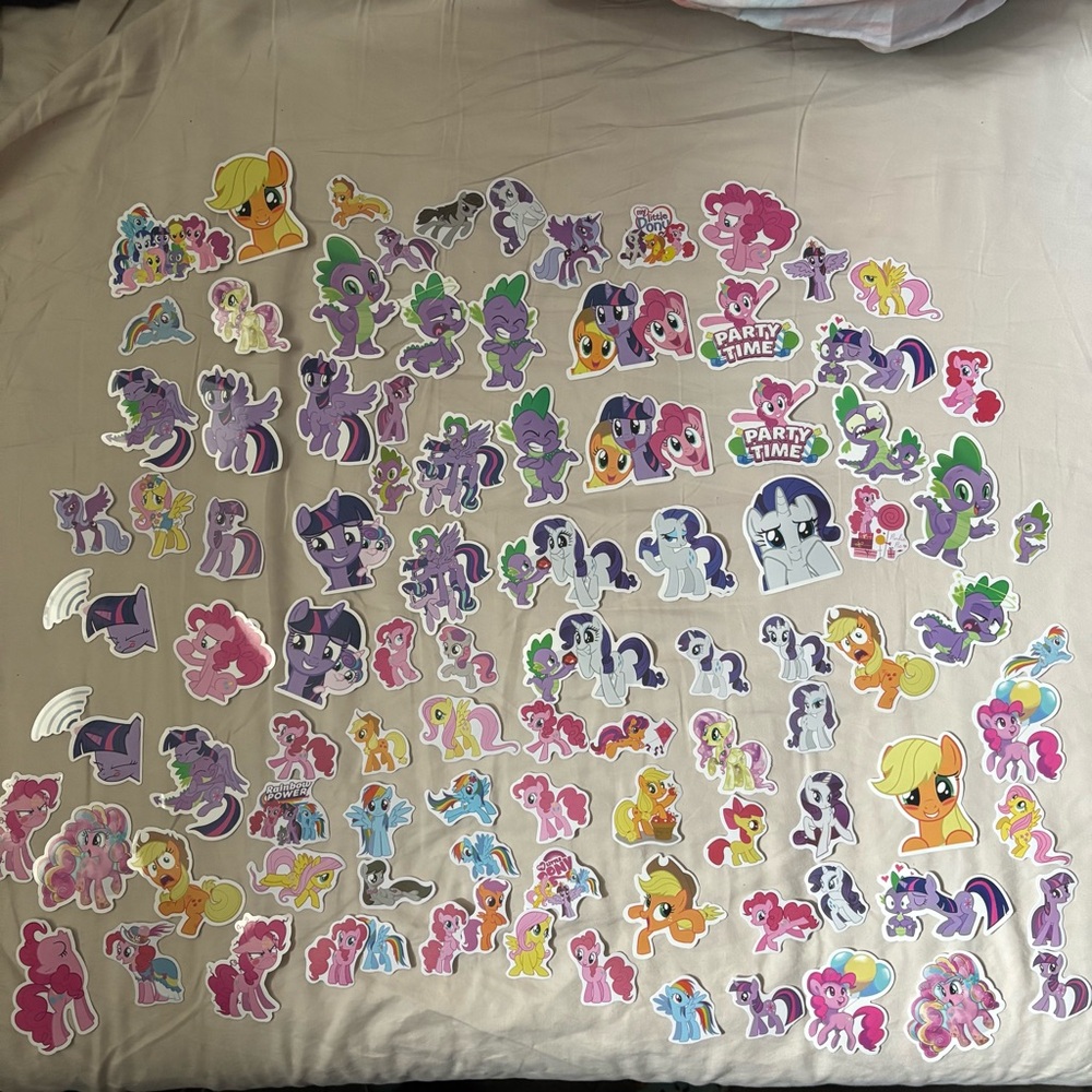 My little pony large sticker lot